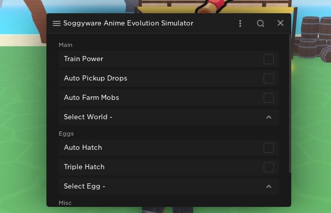 Anime Evolution Simulator Script