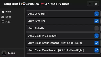 IchiGoat Anime Fly Race Script