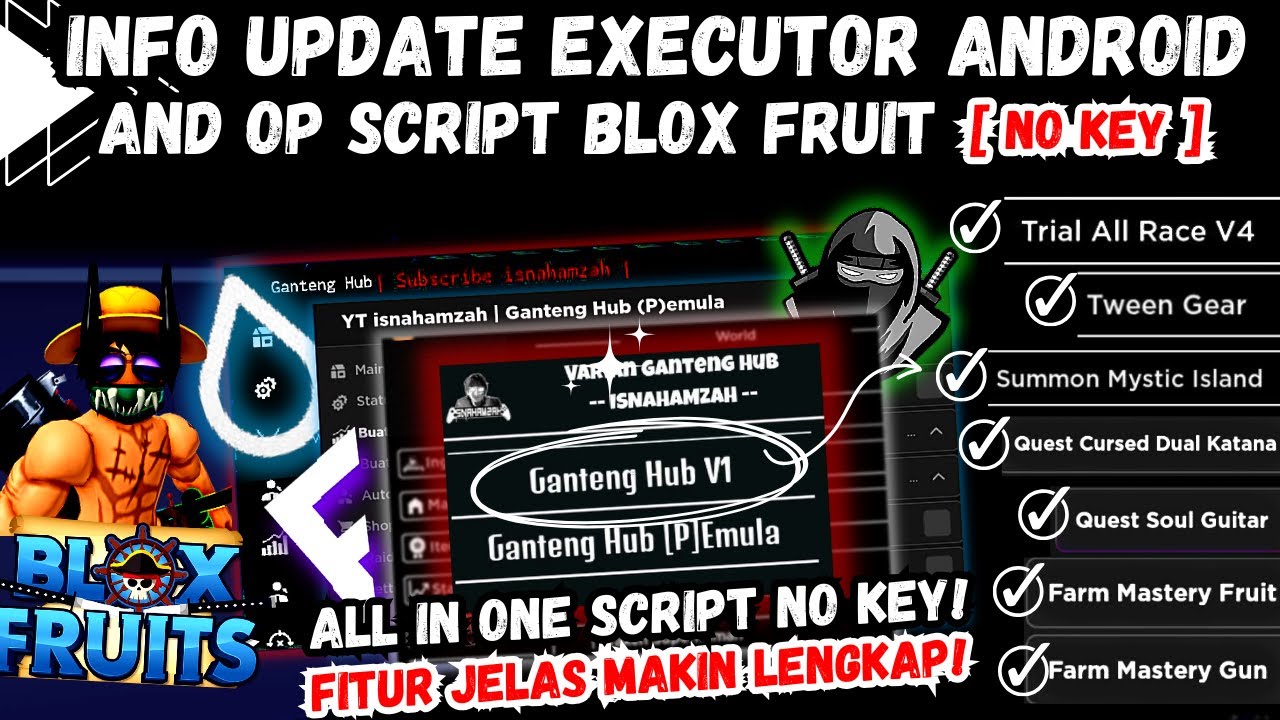 Ganteng Hub Blox Fruits Mobile Script