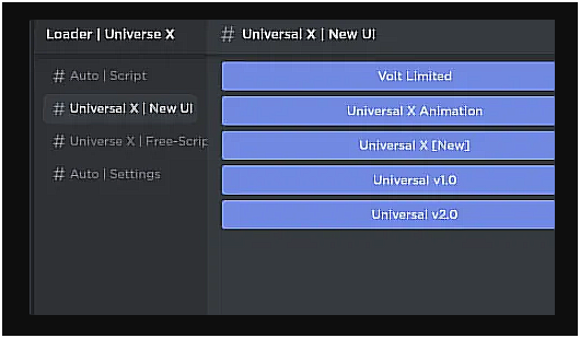 Universe X Universal Script